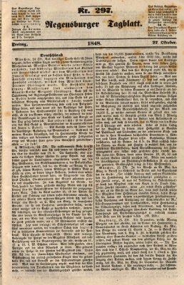 Regensburger Tagblatt Freitag 27. Oktober 1848