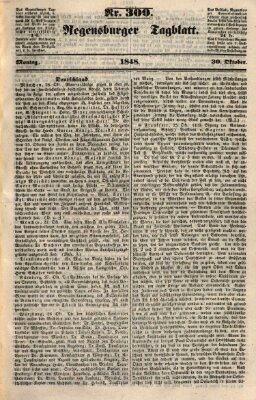 Regensburger Tagblatt Montag 30. Oktober 1848