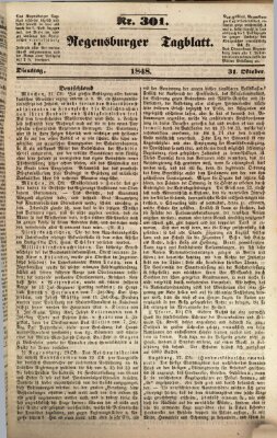 Regensburger Tagblatt Dienstag 31. Oktober 1848