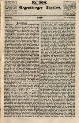 Regensburger Tagblatt Dienstag 7. November 1848