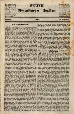 Regensburger Tagblatt Montag 13. November 1848