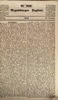 Regensburger Tagblatt Dienstag 21. November 1848