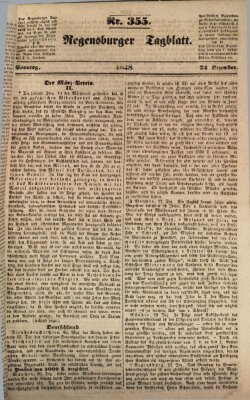 Regensburger Tagblatt Sonntag 24. Dezember 1848