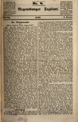 Regensburger Tagblatt Montag 8. Januar 1849