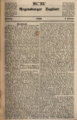 Regensburger Tagblatt Sonntag 4. Februar 1849