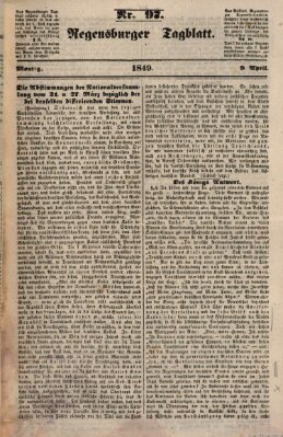 Regensburger Tagblatt Montag 9. April 1849