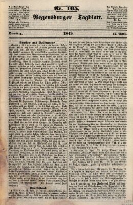 Regensburger Tagblatt Dienstag 17. April 1849