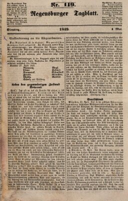 Regensburger Tagblatt Dienstag 1. Mai 1849