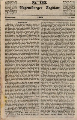 Regensburger Tagblatt Donnerstag 17. Mai 1849