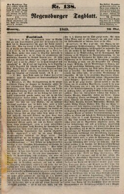 Regensburger Tagblatt Sonntag 20. Mai 1849