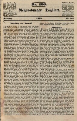 Regensburger Tagblatt Dienstag 19. Juni 1849