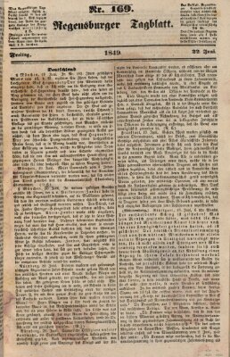 Regensburger Tagblatt Freitag 22. Juni 1849