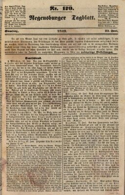 Regensburger Tagblatt Samstag 23. Juni 1849