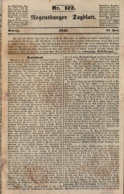 Regensburger Tagblatt Montag 25. Juni 1849