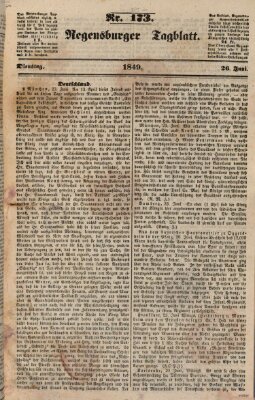 Regensburger Tagblatt Dienstag 26. Juni 1849