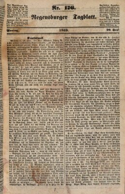 Regensburger Tagblatt Freitag 29. Juni 1849