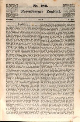 Regensburger Tagblatt Montag 9. Juli 1849