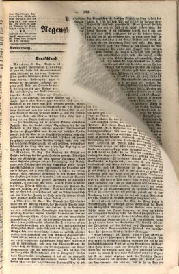 Regensburger Tagblatt Donnerstag 30. August 1849