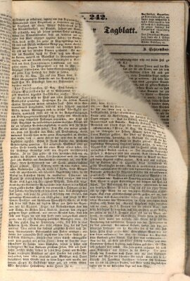 Regensburger Tagblatt Montag 3. September 1849