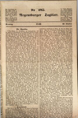 Regensburger Tagblatt Dienstag 16. Oktober 1849