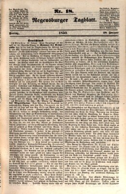 Regensburger Tagblatt Freitag 18. Januar 1850