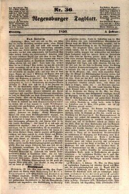 Regensburger Tagblatt Dienstag 5. Februar 1850