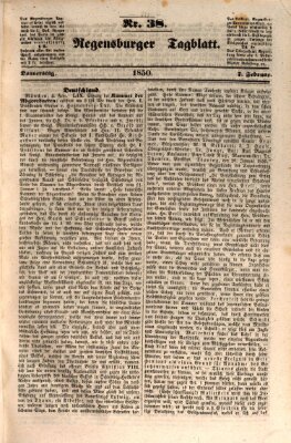 Regensburger Tagblatt Donnerstag 7. Februar 1850