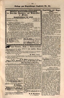 Regensburger Tagblatt Sonntag 10. Februar 1850