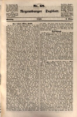 Regensburger Tagblatt Samstag 9. März 1850