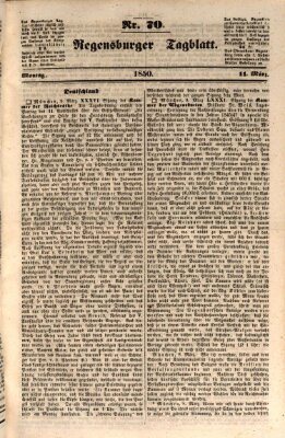 Regensburger Tagblatt Montag 11. März 1850