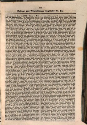 Regensburger Tagblatt Samstag 16. März 1850