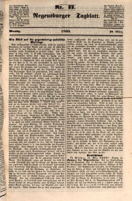 Regensburger Tagblatt Montag 18. März 1850