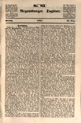 Regensburger Tagblatt Sonntag 24. März 1850