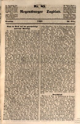 Regensburger Tagblatt Dienstag 26. März 1850