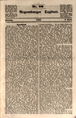 Regensburger Tagblatt Dienstag 2. April 1850