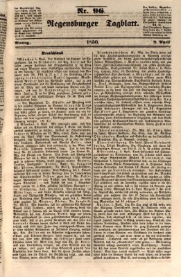 Regensburger Tagblatt Montag 8. April 1850