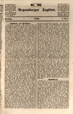 Regensburger Tagblatt Dienstag 9. April 1850