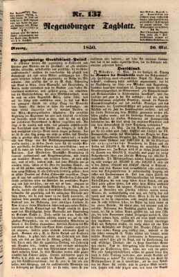 Regensburger Tagblatt Montag 20. Mai 1850