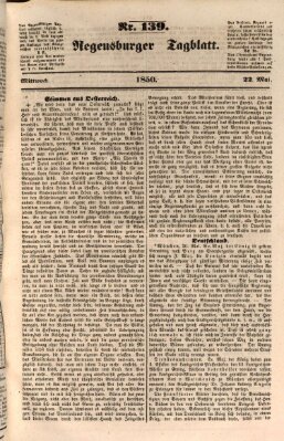 Regensburger Tagblatt Mittwoch 22. Mai 1850