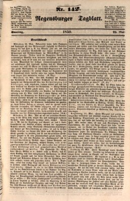 Regensburger Tagblatt Samstag 25. Mai 1850