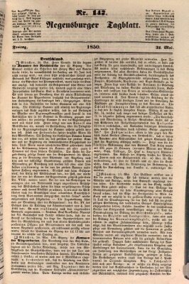 Regensburger Tagblatt Freitag 31. Mai 1850