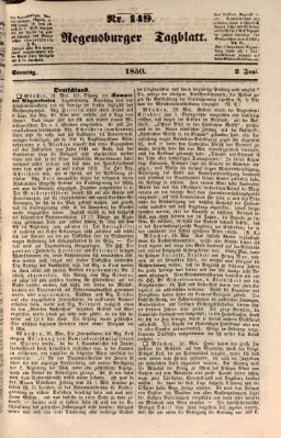 Regensburger Tagblatt Sonntag 2. Juni 1850