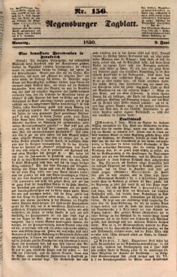 Regensburger Tagblatt Sonntag 9. Juni 1850