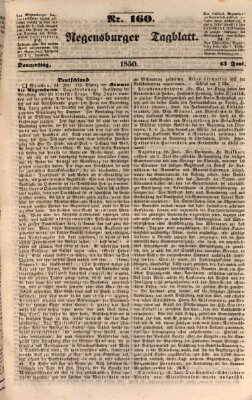 Regensburger Tagblatt Donnerstag 13. Juni 1850