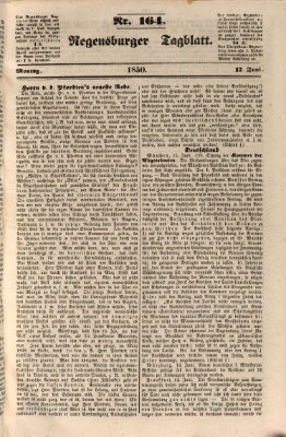 Regensburger Tagblatt Montag 17. Juni 1850