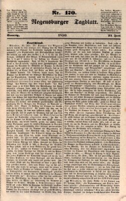 Regensburger Tagblatt Sonntag 23. Juni 1850