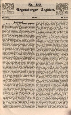 Regensburger Tagblatt Dienstag 25. Juni 1850