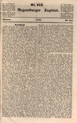 Regensburger Tagblatt Mittwoch 26. Juni 1850