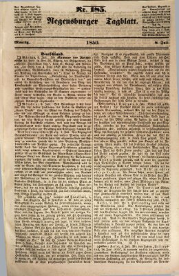 Regensburger Tagblatt Montag 8. Juli 1850