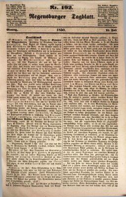 Regensburger Tagblatt Montag 15. Juli 1850